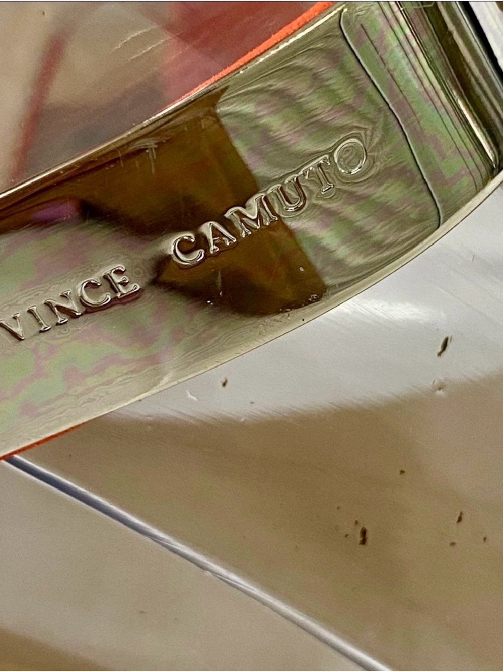 Vince Camuto Orange Sandals with Gold Metal Accents 9.5 - Picture 5 of 9